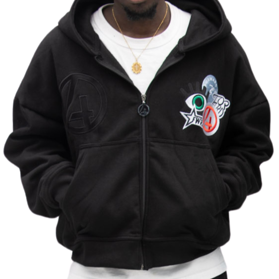 O.E.F Zip-Up Hoodie