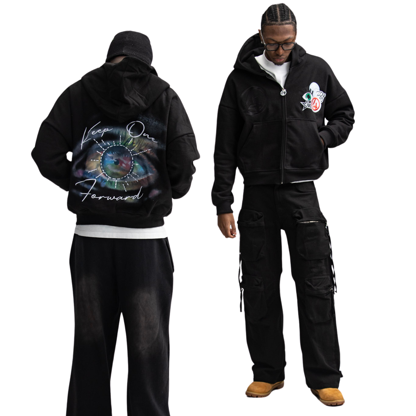 O.E.F Zip-Up Hoodie
