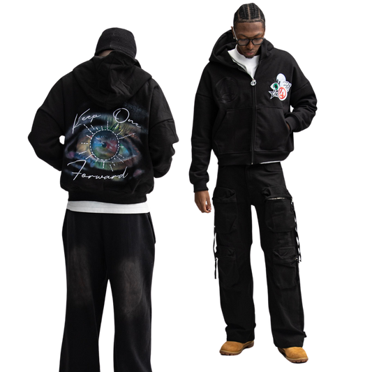 O.E.F Zip-Up Hoodie